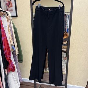 Banana Republic Black Wide-Leg Dress Pants